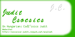 judit csocsics business card